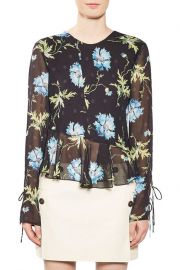 Topshop Evelyn Silk Blouse at Nordstrom Rack